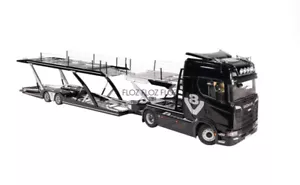 1:18 para NZG para SCANIA 730S negro para transporte V8 + KIT de remolque de doble capa - Imagen 1 de 9