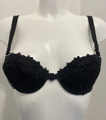 Sujetador Passionata Negro 32A Multiway Con Aros Forro Espuma Ligera Floral Foto 1 de 4