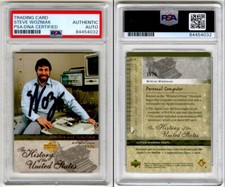 Steve Woz Wozniak SIGNED Upper Deck History of the US Card PSA/DNA AUTOGRAPHED