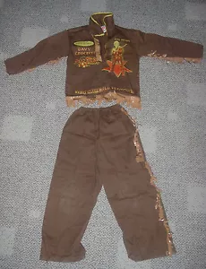 WALT DISNEY DAVY CROCKETT OUTFIT COSTUME BEN COOPER 1950'S SIZE 6 DRESS UP - Picture 1 of 8