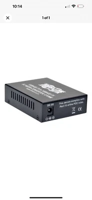 Tripp Lite N784-001-SC-15 Tripp Lite 10/100 UTP to Singlemode Fiber Media - Image 1 of 4