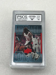 Michael Jordan 1999-00 Upper Deck Athlete of the Century #34 Graded 10 Mint Blue - Picture 1 of 2