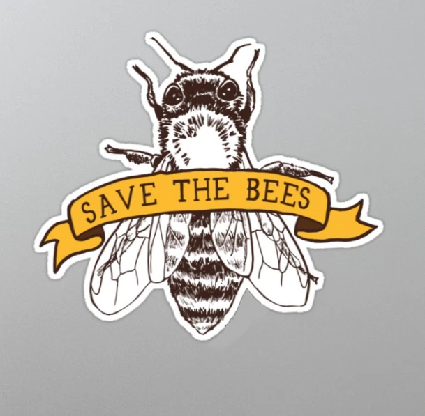 Save Die Bienen Global Warming Biene Sticker Aufkleber Auto Laptop - Bild 1 von 1