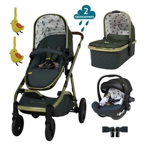 Cosatto Wow XL silla de paseo tándem oficina con tabla asiento de coche y funda para lluvia - Imagen 1 de 10