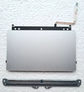 HP 12B-CA Touchpad Trackpad Buttons & Cable Silver ChromeBook L70819-001 GENUINE - Picture 1 of 3