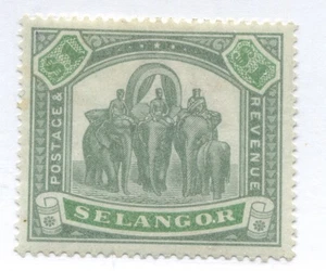 Malaya Selangor 1895 $1 mint o.g. hinged - Picture 1 of 1
