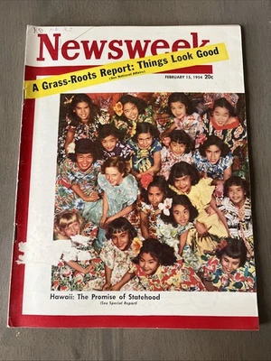 1954 Newsweek Magazine Hawaii Statehood Automation Marilyn Monroe Capital Air - Image 1 of 4
