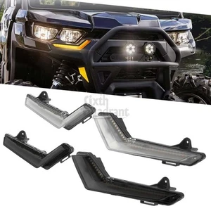 LED Front Signature Lamp Turn Signal Lights For Can-Am Commander Max 2021-2025 - Picture 1 of 26