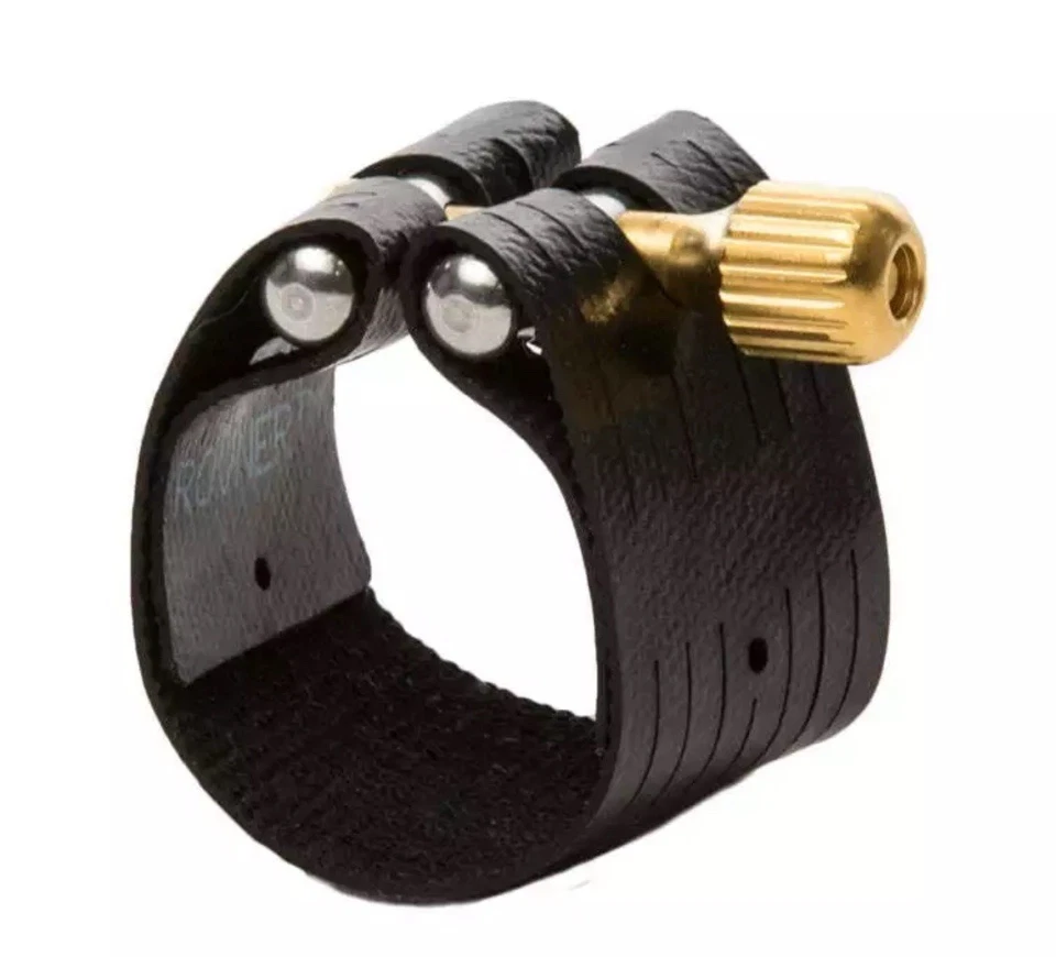 Ligadura y tapa de saxo barítono oscuro Rovner para boquillas de metal Foto 1 de 3