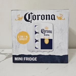 Corona Extra Mini Kühlschrank 6 Dosen 4L Fassungsvermögen Bierkühler Heckklappe tragbar - Bild 1 von 7