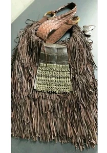 Anna Trzebinski Nicky Fransen Tasche dunkelbraun Leder mit Metallakzenten mittelgroß - Bild 1 von 5