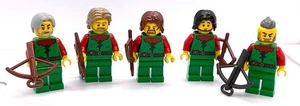 Lego Forestmen with Weapons - SET OF 5 NEW - Castle Minifigures - Picture 1 of 2