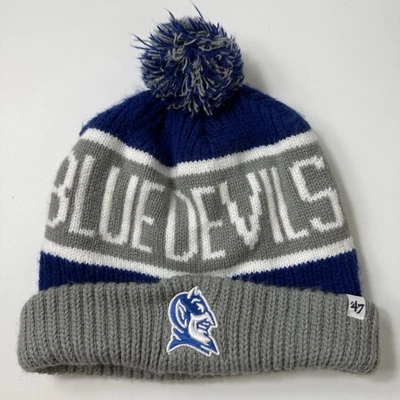 Duke Blue Devils 47 Brand Pom Knit Hat Cap - Image 1 of 4