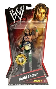 WWE YOSHI TATSU 1 OF 1000 SIGNED CHASE GOLD BELT SERIES 7 WITH JSA COA VERY RARE - Picture 1 of 8