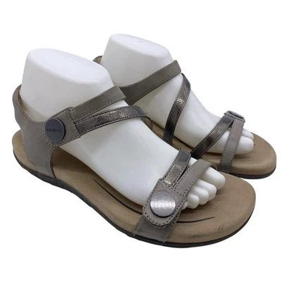 Сандалии Aetrex Jess с регулируемым ремешком на четверть размера 40 супинатор подошвенный фасциит - Изображение 1 из 4