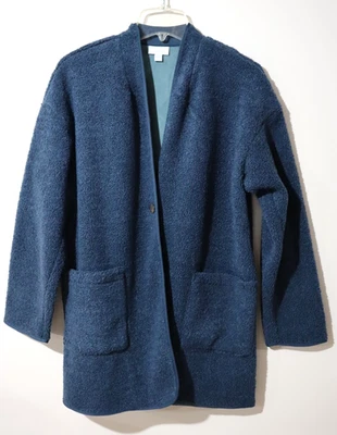 Jaqueta cardigã feminina Pure Jill J. Jill $119 Sherpa lã pelúcia tamanho XS - Imagem 1 de 4