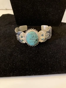 Jay King Hubei SS Türkis Armreif Armband  - Bild 1 von 11