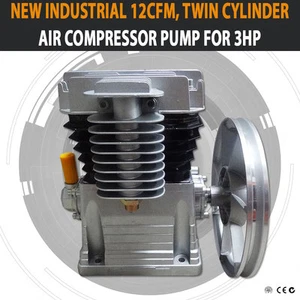 NEW Industrial 12CFM Twin Cylinder Air Compressor Pump Suitable For 3HP - Picture 1 of 6