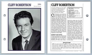 Cliff Robertson - 1960's Atlas Editions Movie Star Card - Picture 1 of 1