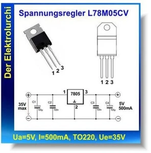 L78S05CV – Linearer Spannungsregler 5 V / 2 A | TO-220-3 STMicroelectronics - Bild 1 von 2