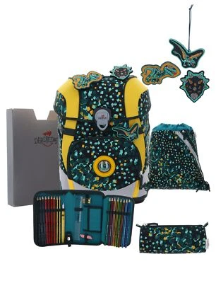 DerDieDas ErgoFlex Tiny Schulranzenset 5-teilig Schulranzen Dino Time Neu - Bild 1 von 4