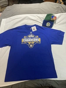 Milwaukee Brewers Hat, + T-shirt, Error Shirt. size 2X, NWT! Majestic Brand! - Picture 1 of 6