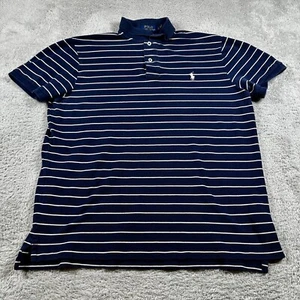 Polo Ralph Lauren Hemd Herren Größe L gemustert Polo gestreift blau - Bild 1 von 6