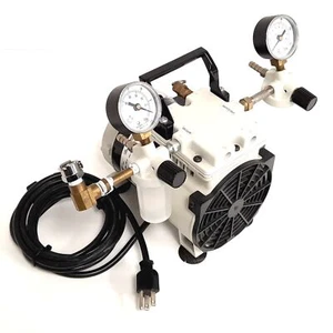 Bomba de vacío Welch 2545B-01, 115VAC 60Hz 3.6A, motor: 1/4HP, flujo: 1.6 CFM - Imagen 1 de 6