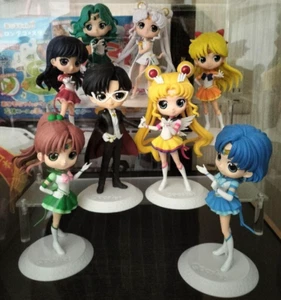 Sailor Moon 8 Figure Set Multicolor Plastic Anime Dolls Japan Detailed F/S Cute - Picture 1 of 1
