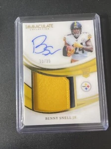 Benny Snell 2019 Immaculate Collection #PP-BS Autographed Auto Patch RC  38/99 - Picture 1 of 2