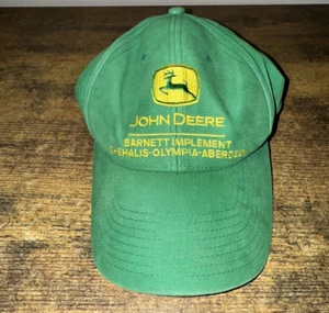 John Deere Evergreen Barnett Implement Hat Baseball Cap Snapback Embroidered - Picture 1 of 5