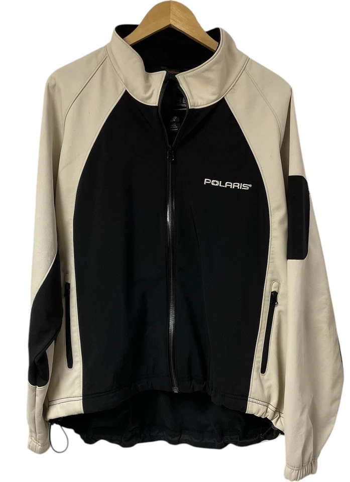 Polaris Octane Pure Polaris Jacket Mens Large Logo Tan Black READ DESCRIPTION - Image 1 of 4