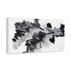 Canvas Wall Art, Stretched Canvas Print Wall Art - Black White & Silver