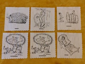 Females by Cole copyright 1956 Playboy Magazine Napkins Lot Of 6 Napkins - Picture 1 of 9