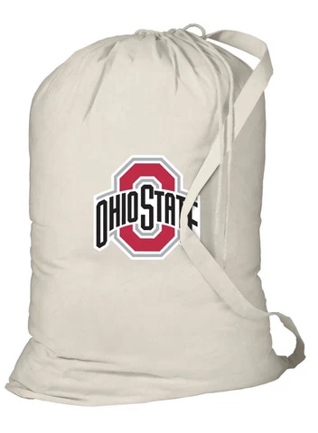 Ohio State Buckeyes Laundry Bag Cotton w/ Shoulder Strap Cover
