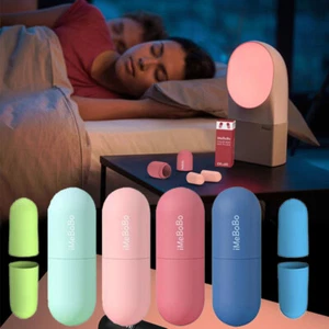 Ultra Soft Foam Ear Plugs Earplugs Sleep Soundproof Snoring Noise w/ Carry Box ↷ - Picture 1 of 20