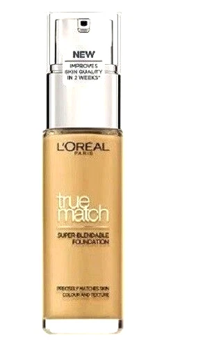 L'OREAL True Match Liquid Foundation 5W (warm) Golden Sand (medium shade) 30ml - Image 1 of 1