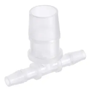PP Reducing 6x16x6mm OD Barb Hose Fitting 3 Way Tee T Shape Translucent - Picture 1 of 5