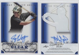 2016 Leaf Trinity Clear Auto Blue /25 Joey Wentz #CA-JW1 Auto