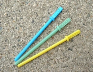 3 LOT REPRO UNBEMALT blau, gelb Lichtschwert ESB Luke Jedi Vintage Star Wars - Bild 1 von 4