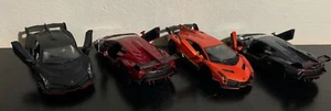 4 x Kinsmart Lamborghini Venemo Model Car Diecast 1:36 Scale Bundle - Picture 1 of 5