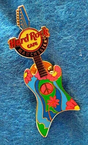 MANCHESTER ENGLAND UK PEACE GUITAR GLOBAL SERIES 2007 Hard Rock Cafe PIN LE - Picture 1 of 1