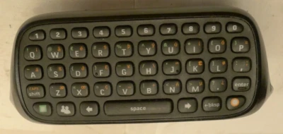 Microsoft XBox 360 Chatpad - Black Video Game Keyboard - Used - Image 1 of 4