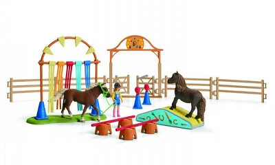 Schleich 42481 Pony agility training play set Horse toys Horses toy set ponies - Image 1 of 4
