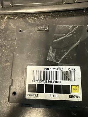 Chevrolet S10 GMC Sonoma 1998-2000 carrocería chasis módulo de control 16257125 Foto 1 de 3
