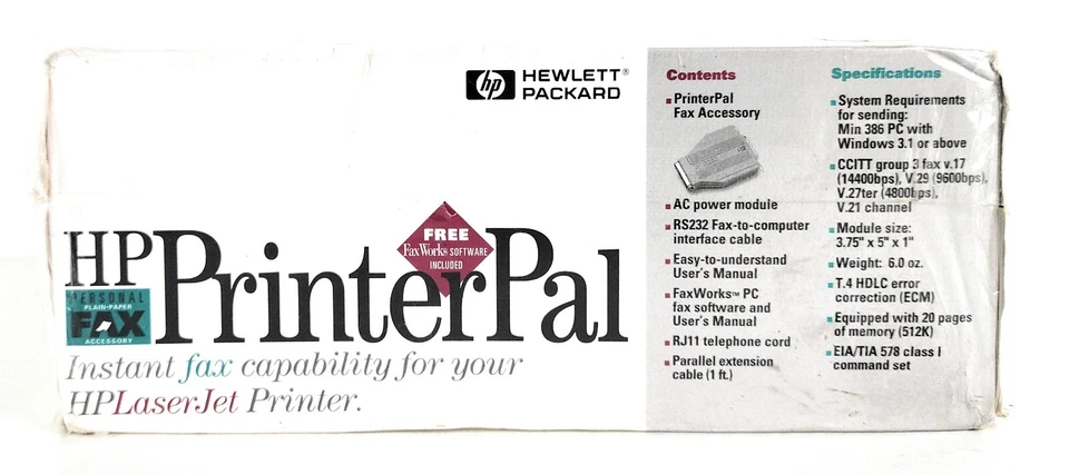 HP Printer Pal Model: C2971A - Receive Faxes on your Deskjet- Sealed New - Image 1 of 4
