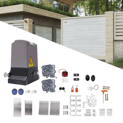 1134kg/2500lb Electric Automatic Rolling Door Motor Kit Sliding Gate Opener 550W - Image 1 of 4