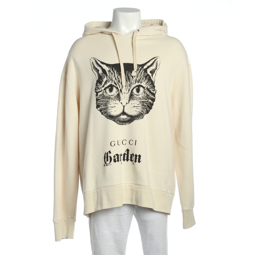 Felpa con cappuccio Gucci bianca XL