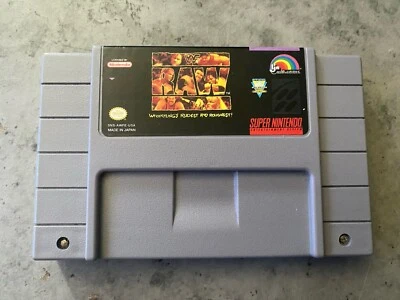 SNES WWF Raw Game Cartridge Super Nintendo Tested Working Authentic 1994 - Image 1 of 2