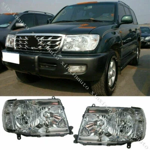 1 par de faros delanteros aptos para Toyota Land Cruiser LC100 2006-2007 (FR+FL) - Imagen 1 de 3